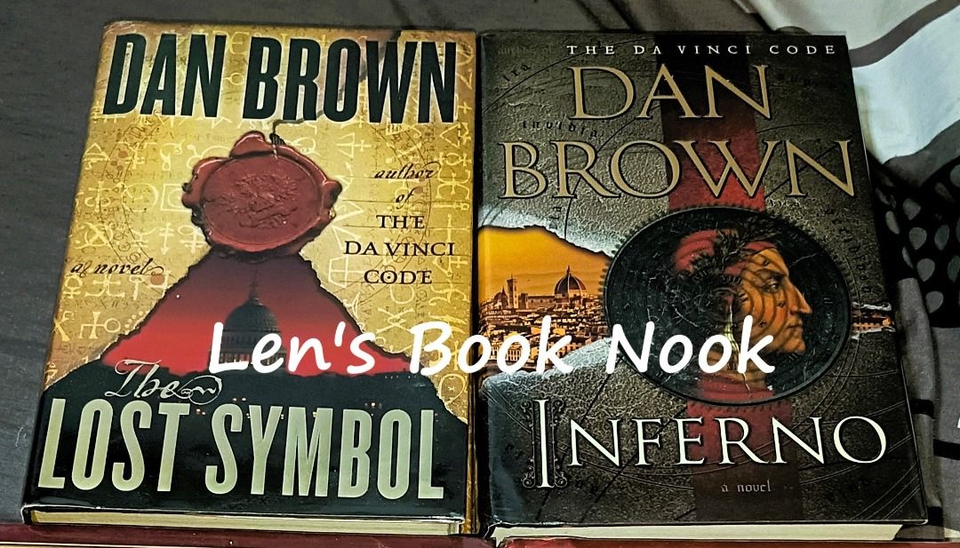 Bundled Books by Dan Brown (HC) (Category: Storybooks) located in Pasig City. Submitted by len_a (Listing ID 1359058285, Image 1). Description: Preloved books Hardcover format With plastic cover No markings/highlights/writings Php300 per book or take both for Php500 .