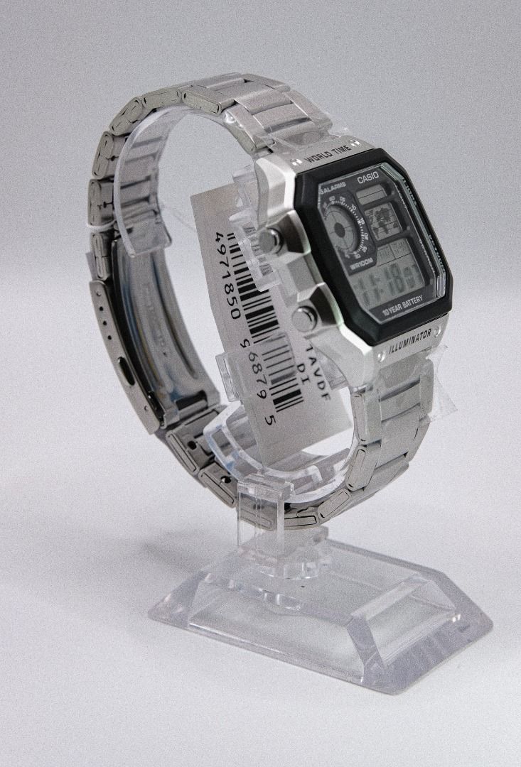 CASIO AE-1200WHD-1AV (Category: Luxury Watches) located in Manila. Submitted by rafael_lesaguis (Listing ID 1358989006, Image 3). Description: CASIO AE-1200WHD-1AV ORIGINAL MONEY BACK GUARANTEE IF PROVEN FAKE 1-YEAR WARRANTY BRANDNEW 10/10 Condition Mall SRP price: ₱3,110 My price: ₱2,600 OPEN FOR RESELLERS! Features: 🔹 Case Size 45 × 42.1 × 12.5 mm 🔹 Resin 🔹 Resin Glass 🔹 Stainless Steel Band 🔹 Triple-fold Clasp 🔹 Multi Time (4 different c