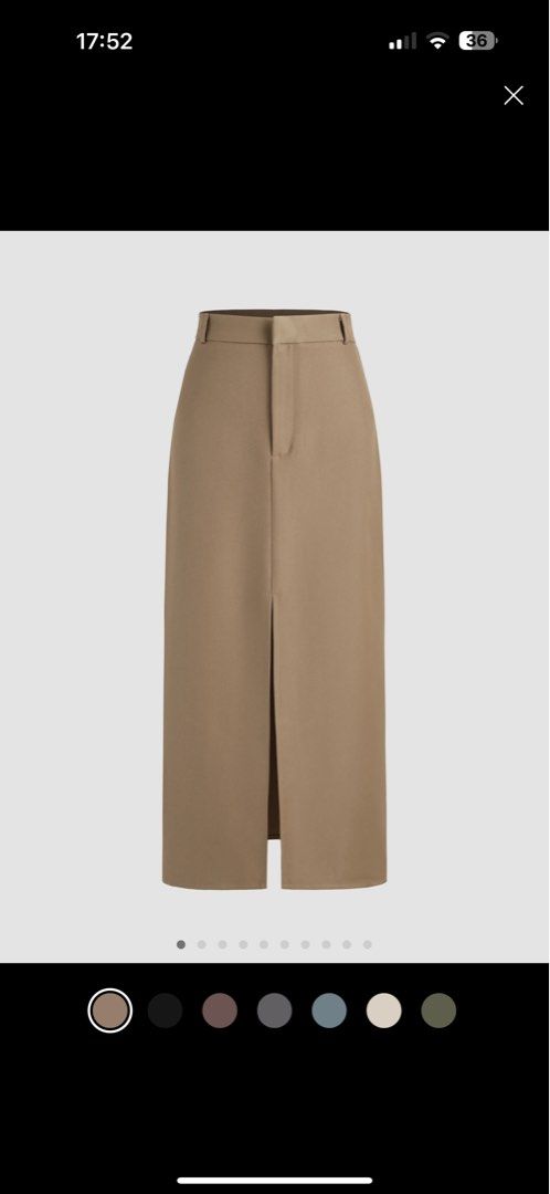 CIDER Camel Midi Skirt (Category: Skirts) located in Pasay City. Submitted by nh.declutter (Listing ID 1359030216, Image 3). Description: PLEASE READ: - Posted price is LAST PRICE. Lowballers will not be entertained. - No when worn pictures. - Item color may vary slightly due to lighting. - All items LISTED WITH BRANDS are GUARANTEED AUTHENTIC and bought by the seller either from the website of the said brand or from the mall. PRODUCT DETAILS: - 