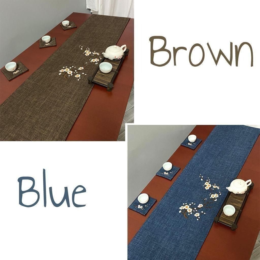 Elegant Table Runner with 6 Coasters65074415291011111