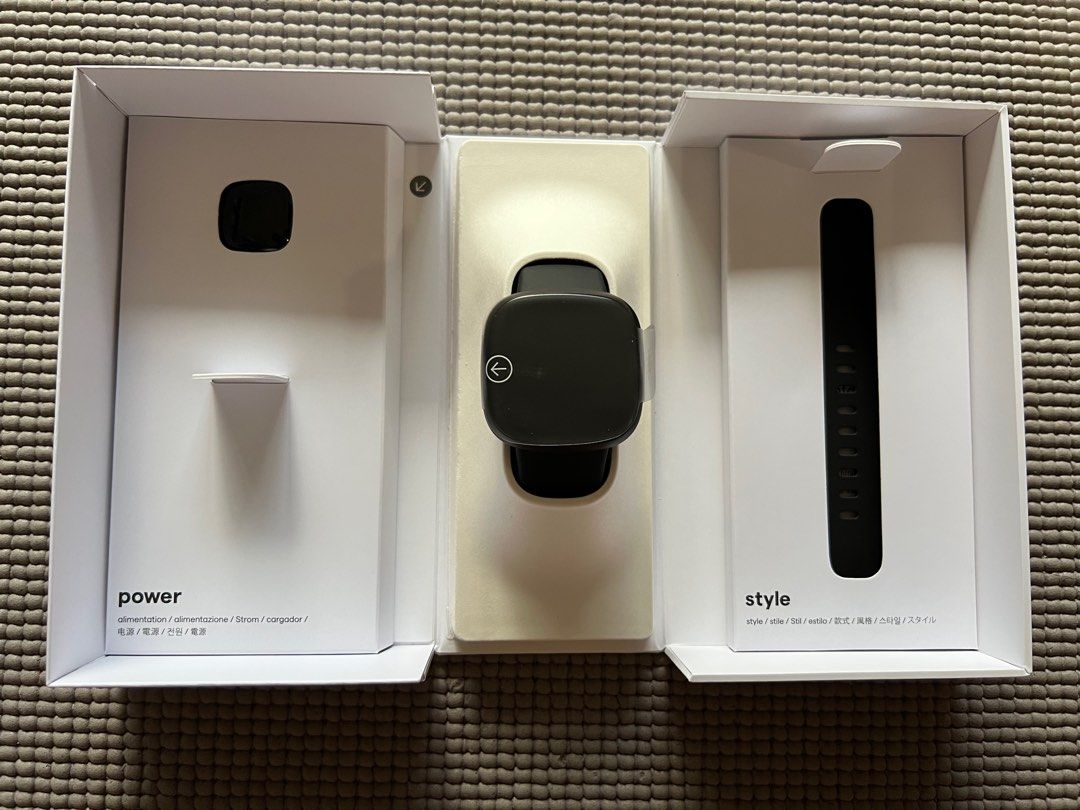 Fitbit Versa 3 (Category: Wearables & Smart Watches) located in Singapore. Submitted by gif_fam (Listing ID 1358957506, Image 2). Description: Brand New Fitbit Versa 3 Black color Box opened for condition check price negotiable for quick deal pick up only.