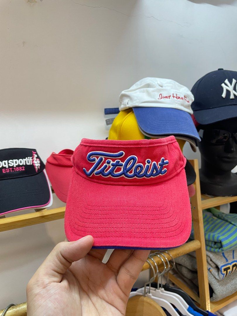 Golf Visors (Category: Caps & Hats) located in Muntinlupa City. Submitted by gratofinds (Listing ID 1359051753, Image 1). Description: Titleist - ₱450 Lonsdale - ₱350 Srixon Z - ₱450 Lecoq sportif - ₱450 Mizuno - 200 .