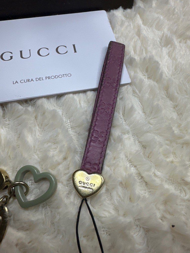 gucci keychain phone chain (Category: Luxury Accessories) located in Antipolo. Submitted by ambercs (Listing ID 1358986128, Image 3). Description: authentic gucci chain can be keychain or a phone chain preloved with minor signs of use can gv the box for free if to take both .
