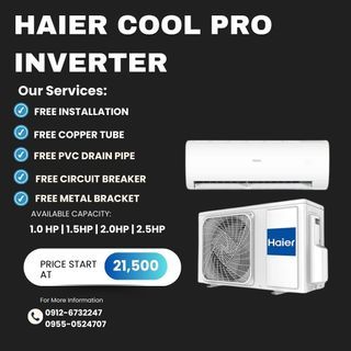 HAIER COOL PRO SPLIT TYPE AIRCON FREE INSTALLATION