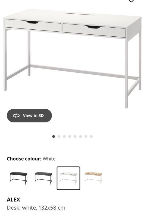 IKEA Study Table (Category: Tables & Sets) located in Singapore. Submitted by xmono (Listing ID 1359021210, Image 1). Description: .