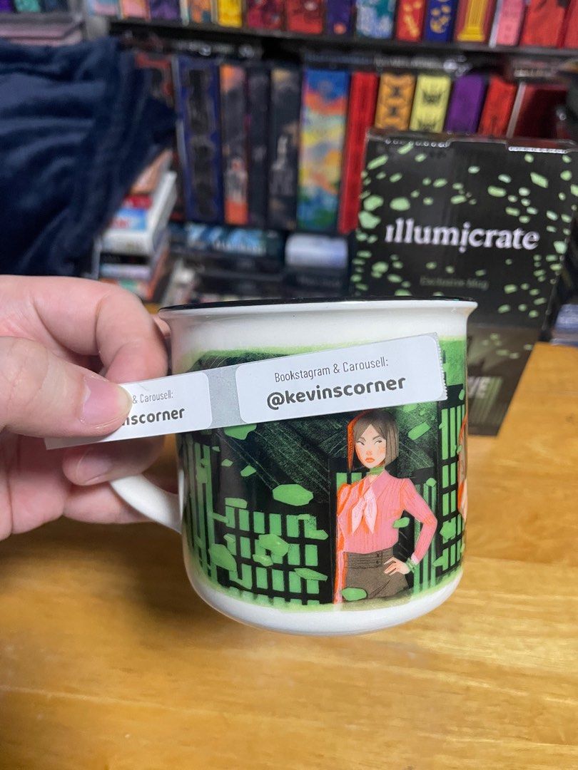 Illumicrate Cut & Carve Mug (Category: Coffee & Tea Tableware) located in Makati City. Submitted by kevinscorner (Listing ID 1359021130, Image 3). Description: Cut & Carve Mug - from Illumicrate Dec 2024 - designed by Rosiethorns88 - inspired by Jade City / Green Bone Saga by Fonda Lee.