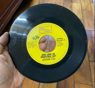 Jackson Five 5 - Someday At Christmas / Give Love On Christmas Original Music Vinyl Plaka 45 Rpm VG