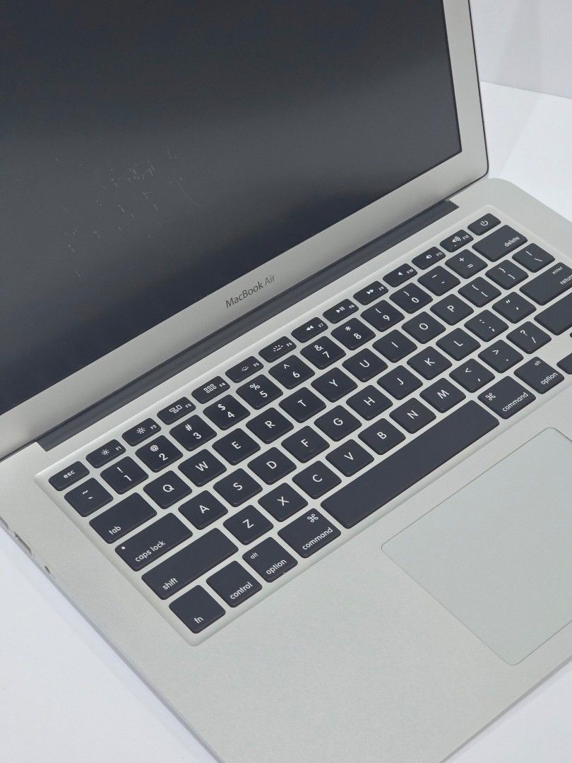 Macbook Air 13in 2017 (128gb) (Category: Laptops & Notebooks) located in Quezon City. Submitted by cecn_goods (Listing ID 1359005719, Image 2). Description: MacBook Air (13-inch) 2017 Processor: 1.8 GHz Dual-Core Intel Core i5 Memory: 8 GB 1600 MHZ DDR3 Graphics: Intel HD Graphics 6000 1536 MB Os: macOS Monterey 12.7.6 Storage: 128gb ° 99% smooth, no dents ° comes with charger and laptop bag only ° installed matte screen protector ° issue: servic