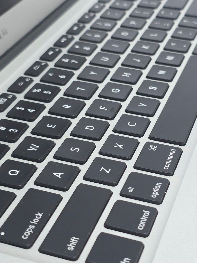 Macbook Air 13in 2017 (128gb) (Category: Laptops & Notebooks) located in Quezon City. Submitted by cecn_goods (Listing ID 1359005719, Image 3). Description: MacBook Air (13-inch) 2017 Processor: 1.8 GHz Dual-Core Intel Core i5 Memory: 8 GB 1600 MHZ DDR3 Graphics: Intel HD Graphics 6000 1536 MB Os: macOS Monterey 12.7.6 Storage: 128gb ° 99% smooth, no dents ° comes with charger and laptop bag only ° installed matte screen protector ° issue: servic