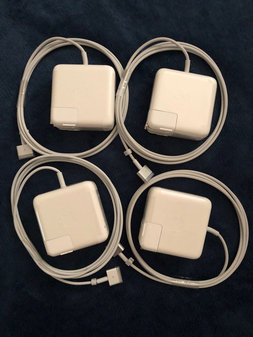 Magsafe 2 T Type 45watts for Macbook Charger (Category: Chargers) located in Pasig City. Submitted by lailahbeauty (Listing ID 1358948593, Image 1). Description: For sale onhand Magsafe 2 T type 45watts for macbook charger. If you want to know more information message me directly for more details. Original charger from Japan. Price is ₱1,350 each and its fixed so dont make offer if less than this price. There is available 85watts if u needed. I c