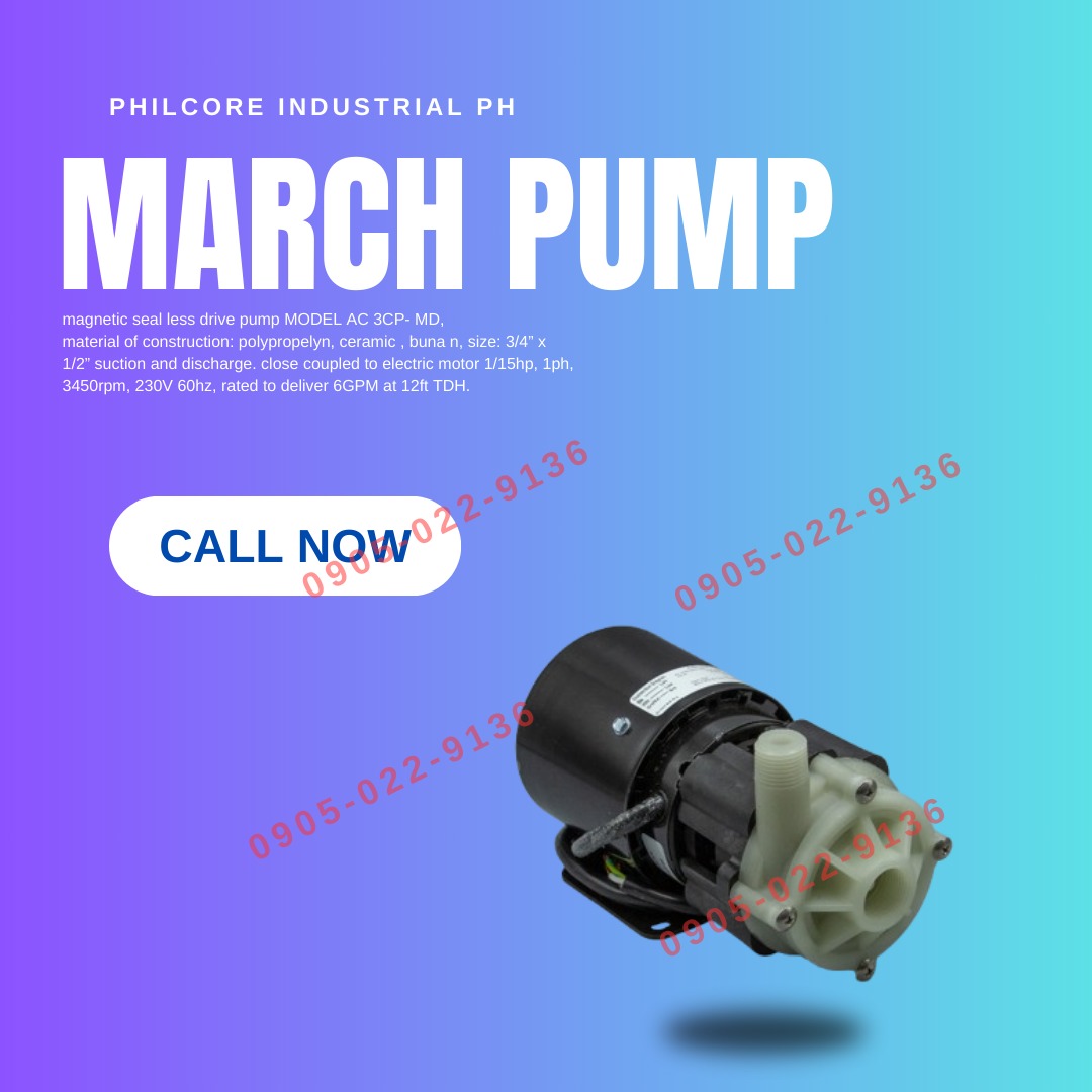 March Pump Model AC 3CPMD, Advanced Fluid Handling with March Pump AC