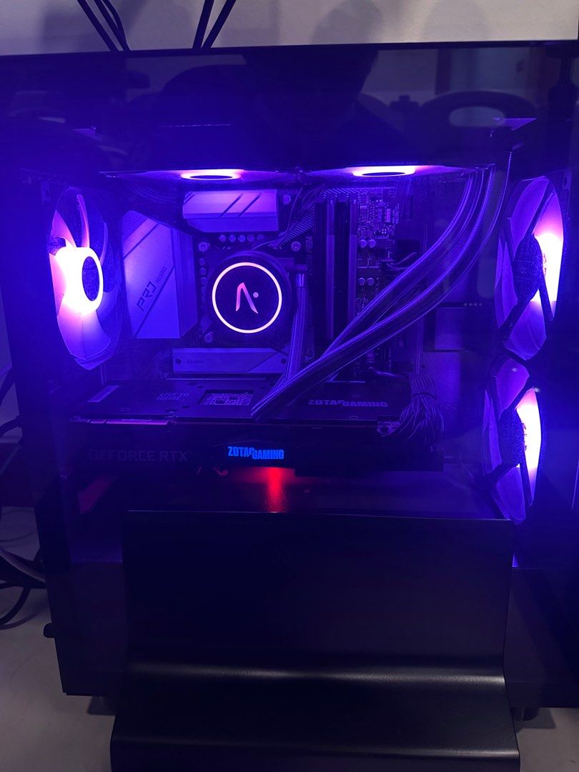 Rtx 2070 super Desktop (Category: Desktops) located in Singapore. Submitted by serenityshop (Listing ID 1359051663, Image 2). Description: Can be personally delivered. Only comes with prism x270i 165hz keyboard , mouse and monitor arm is not included doesn’t have monitor stand either so need to buy it on your end . RFS: Very lightly use so decided to sell due to busy with work . Only use for valorant . Please refer to last photo for full specs th