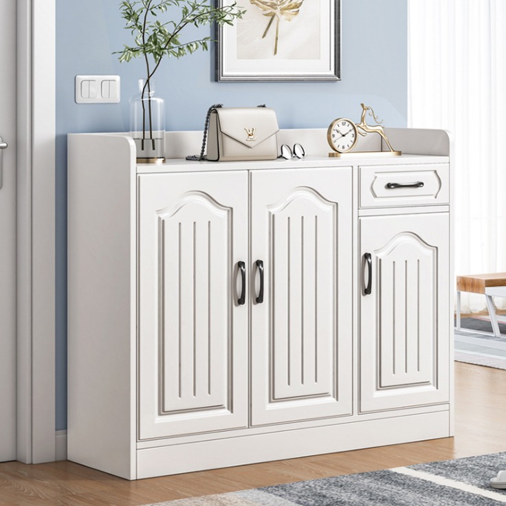 Shoe Cabinet B113 White Color Storage Shoe Rack/Storage Cabinet 80/90 ...