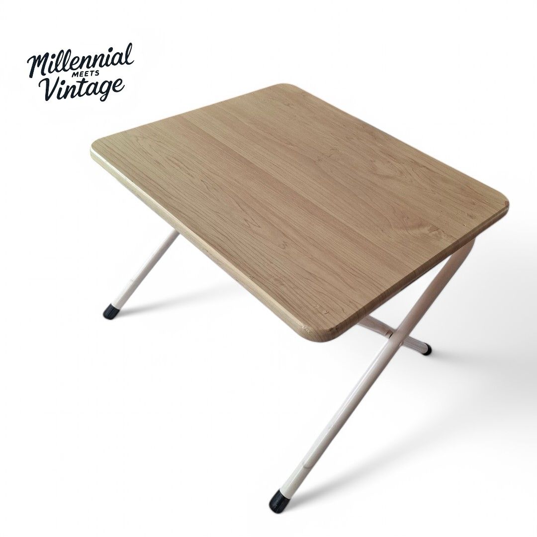 Small Low folding table study table tea table (Category: Tables & Sets) located in Dasmarinas. Submitted by millennialmeetsvintage (Listing ID 1359026022, Image 1). Description: H 36 x L 48 x W 40 cm last price posted no haggling 🙅‍♀️ 📌shipping via lalamove only 📌no reservations, first-to-pay basis 📌nx o physical store, no walk-ins 📌ships from dasma cavite 📌no COD transactions.