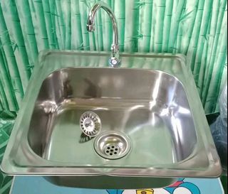 Square type stainless kitchen sink