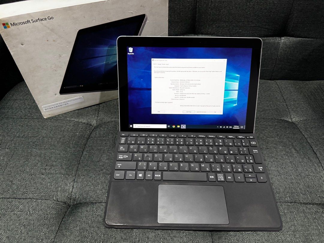 Surface Go 1 4gb 64gb (Category: Laptops & Notebooks) located in Marikina City. Submitted by jamesthad (Listing ID 1358955787, Image 1). Description: Surface Go 1 4gb 64gb No issue Complete with box Marikina pick up only.