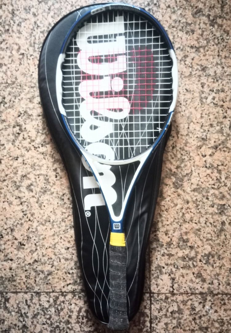 Tennis racket Wilson Ncode racquet with new strings, Sports Equipment ...