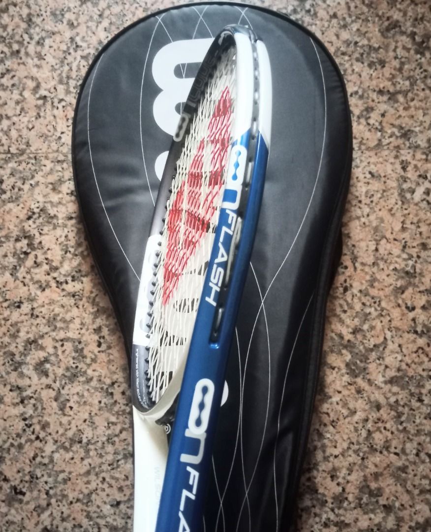 Tennis racket Wilson Ncode racquet with new strings, Sports Equipment ...