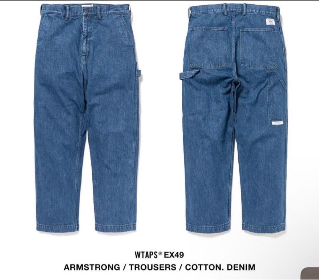 全新Wtaps 24AW Armstrong denim trousers size 04 大熱款, 男裝, 褲 