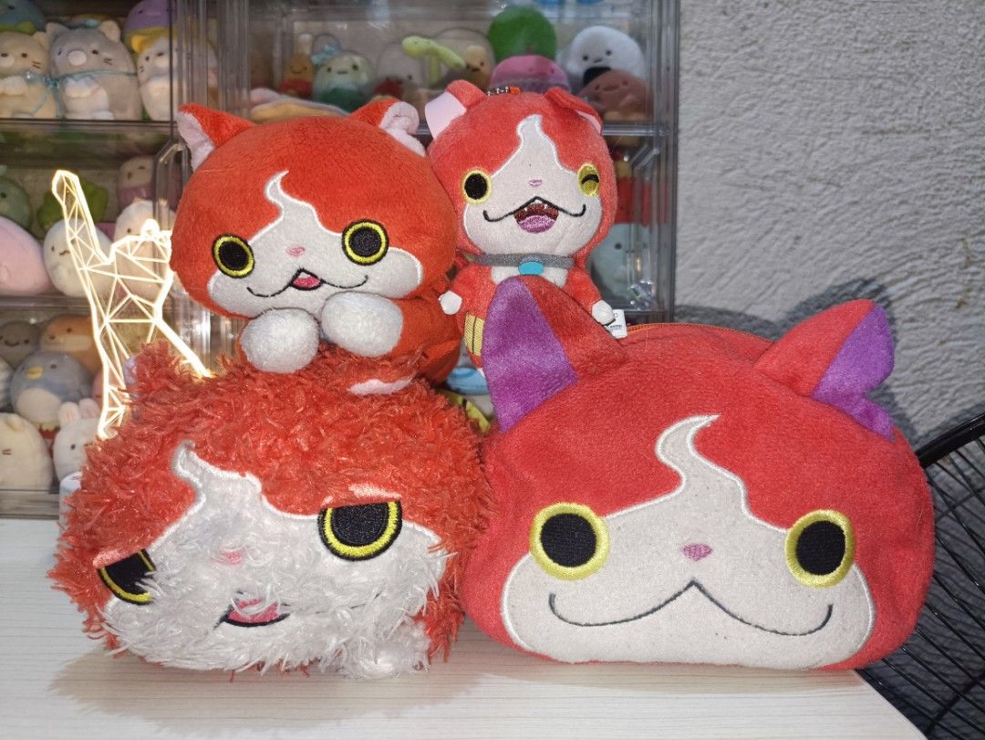 Yokai - Watch Jibanyan Bundle (Category: Plushies & Soft Toys) located in Mandaluyong City. Submitted by elle_ssiii (Listing ID 1359102296, Image 1). Description: Yokai-Watch Jibanyan Bundle ✨ — Php 200.00 Furry Plushie Pencil case Wallet/Pouch Plush charm Needs wash.