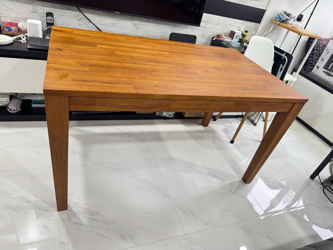1.35m Scanteak dining table *free delivery* (wood, wooden, teak ...