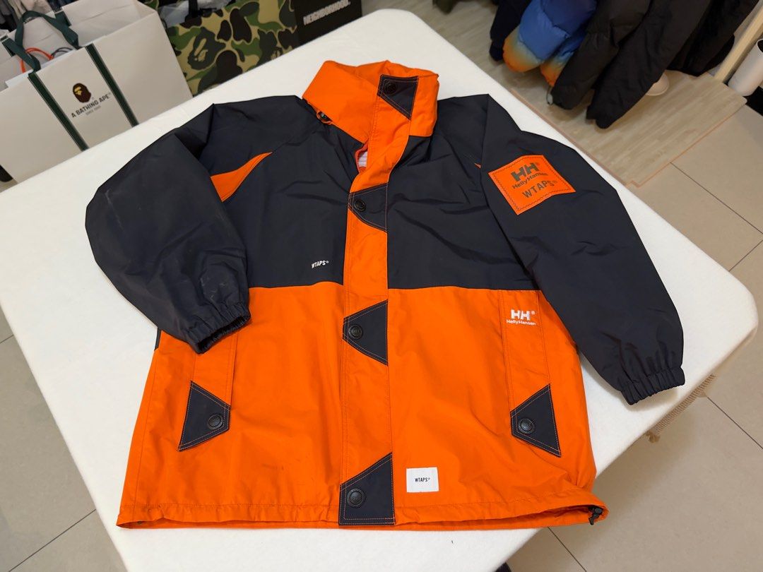 20SS WTAPS X HELLY HANSEN BOW JACKET(ORANGE), 他的時尚, 外套