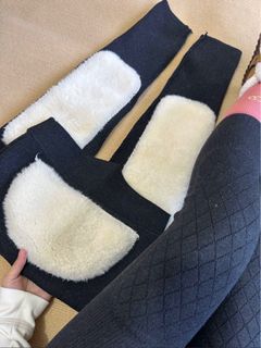 Thickened Fleece Wool Pants Knee Protection Base Layer Skiing64247024270850110