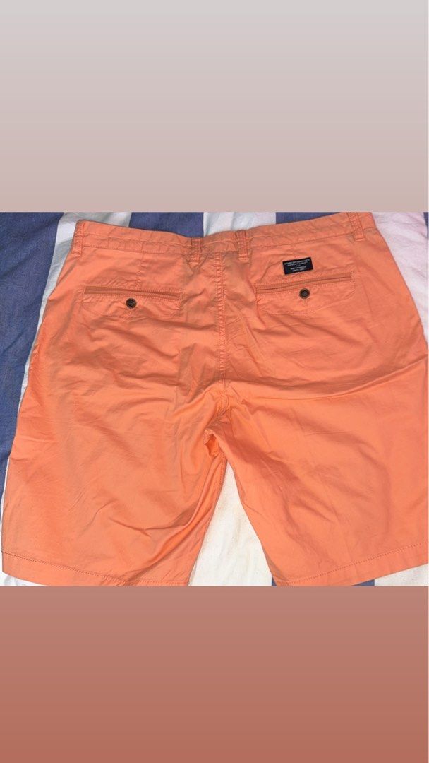 Armani chino shorts (Category: Men's Clothes) located in Campbelltown. Submitted by threebluestarspreloved2025 (Listing ID 1359228994, Image 3). Description: As new mens Armani chino shirts apricot size 38 very nice shirts great color .