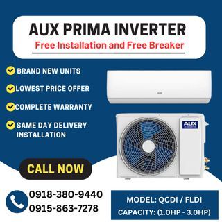 AUX Prima Inverter Split Type Aircon
