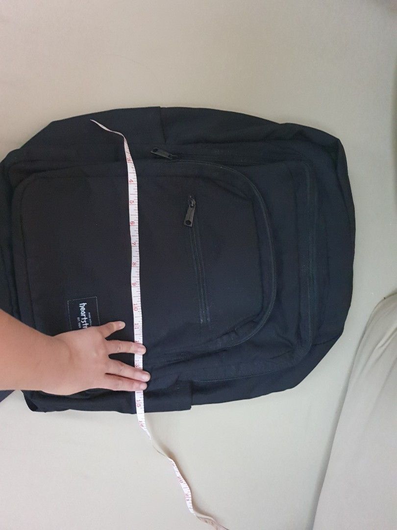 Black Multi Pocket Backpack (Category: Backpacks) located in Paranaque City. Submitted by thriftyhippietiger (Listing ID 1359303878, Image 3). Description: L-18 W-15.5 lay flat used once.