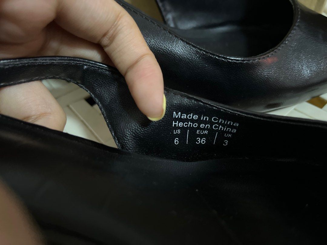 Call it Spring | Black Sling Back Heels | Work Shoes | Black Heels (Category: Heels) located in Pasay City. Submitted by cesioa (Listing ID 1359188536, Image 3). Description: Size 6 Soft sole .