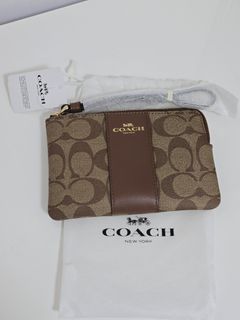 Coach Wallet ~  經典 SIGNATURE 帆布小型手腕包64195651667586110