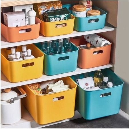 Colorful Desktop Storage Snacks Sundries Sorting Box Plastic Storage Box (Category: Food Organization & Storage) located in Manila. Submitted by myonlineshoph (Listing ID 1359248500, Image 2). Description: Product description: 1. PP material, thick and easy to use, Japanese style simple and fashionable, neat storage 2. Multifunctional storage box, practical, can store various sundries 3. The product is one-piece, beautiful and durable, and the ov
