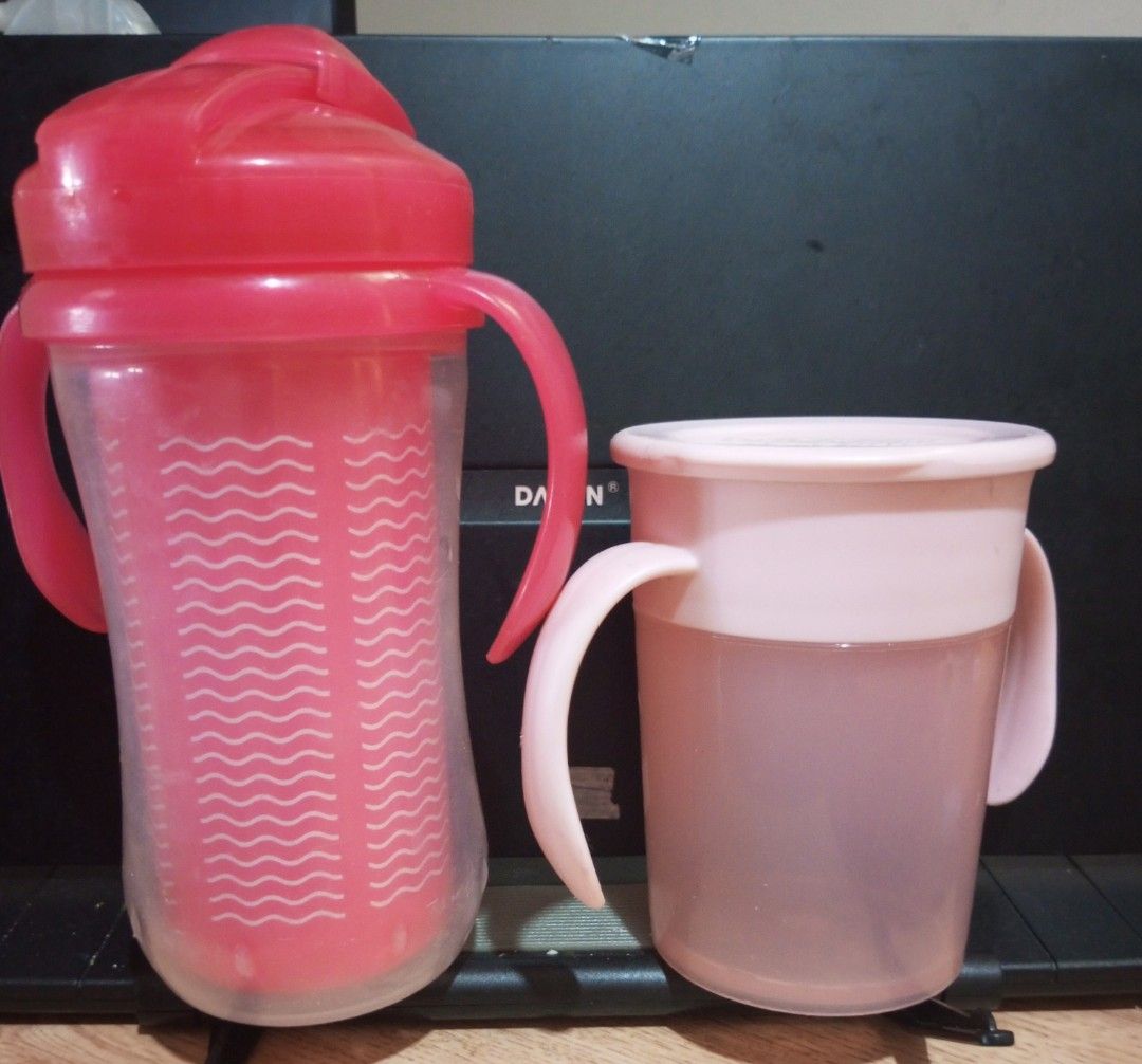 dr.brown's Training Cups (Category: Weaning & Toddler Feeding) located in Navotas City. Submitted by roxieclzb (Listing ID 1359151391, Image 2). Description: Dr.Brown's training insulated straw cup 10 oz/300ml for 12+ months and Dr.Brown's cheers 360 cup with handle 7 oz/200ml for 6+ months original prices posted. Issues: erased na ung designs due to usage with minor scratches no straw included for health purposes you can buy online Naman I'll se