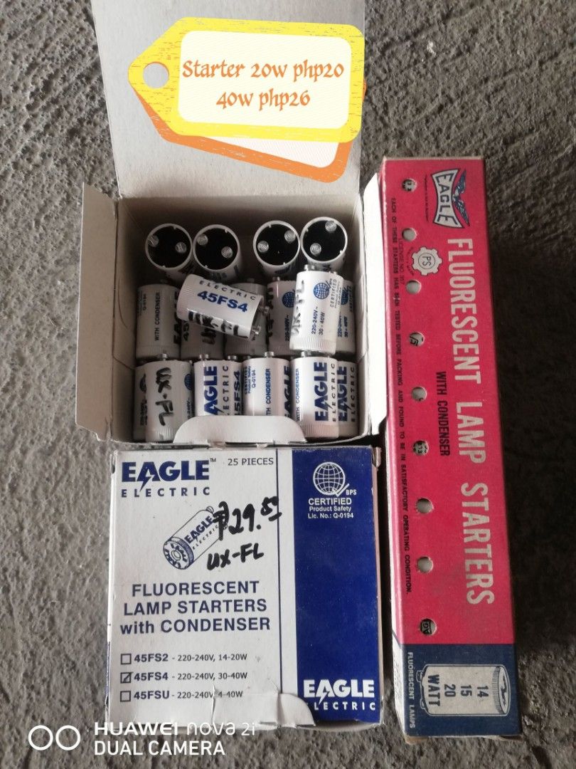 Eagle Starter (Category: Electrical, Adaptors & Sockets) located in Iloilo. Submitted by pinspirewitha (Listing ID 1359130645, Image 1). Description: Price vary, see pic for details. Ship via j&t. We ship when paid. MOP: gcash, bdo, bpi..