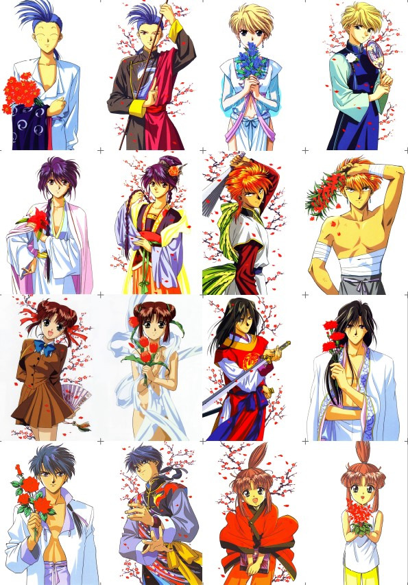 Fushigi Yuugi Anime Sticker Set 1, Hobbies & Toys, Stationary & Craft ...