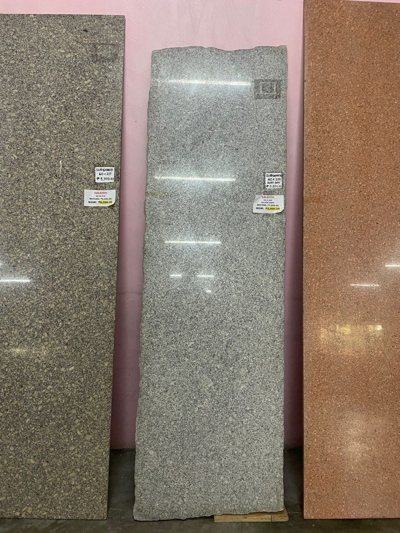 Granite Slab for COUNTERTOP (60x200) Silver Gray (Category: Construction & Building Materials) located in Muntinlupa City. Submitted by smjsouthbuilders (Listing ID 1359199299, Image 1). Description: Granite Slab 60x200 Silver gray .