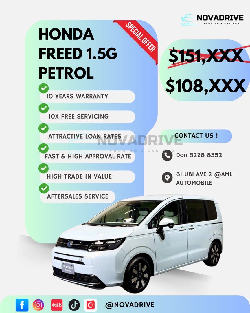 Honda Freed 1.5G Petrol (2024 BRAND NEW)62885348302081111