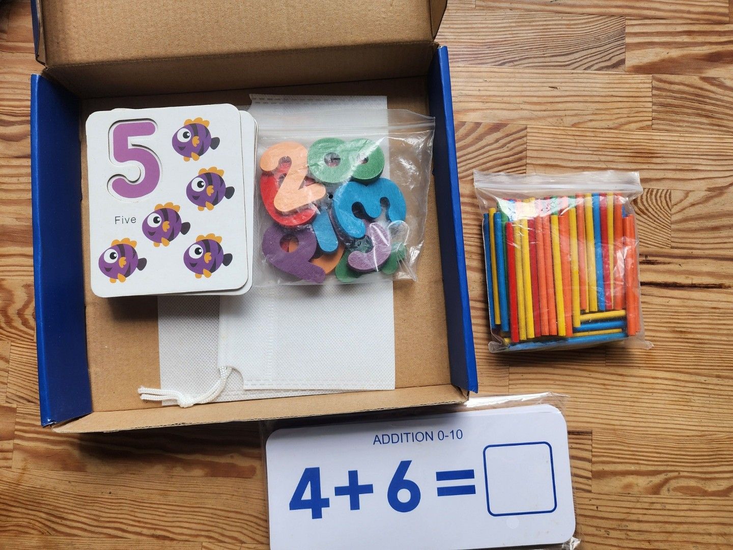 Maths learning set (Category: Infant Playtime) located in Singapore. Submitted by rs09 (Listing ID 1359133541, Image 2). Description: as good as new self pick up, or buyer to pay postage.