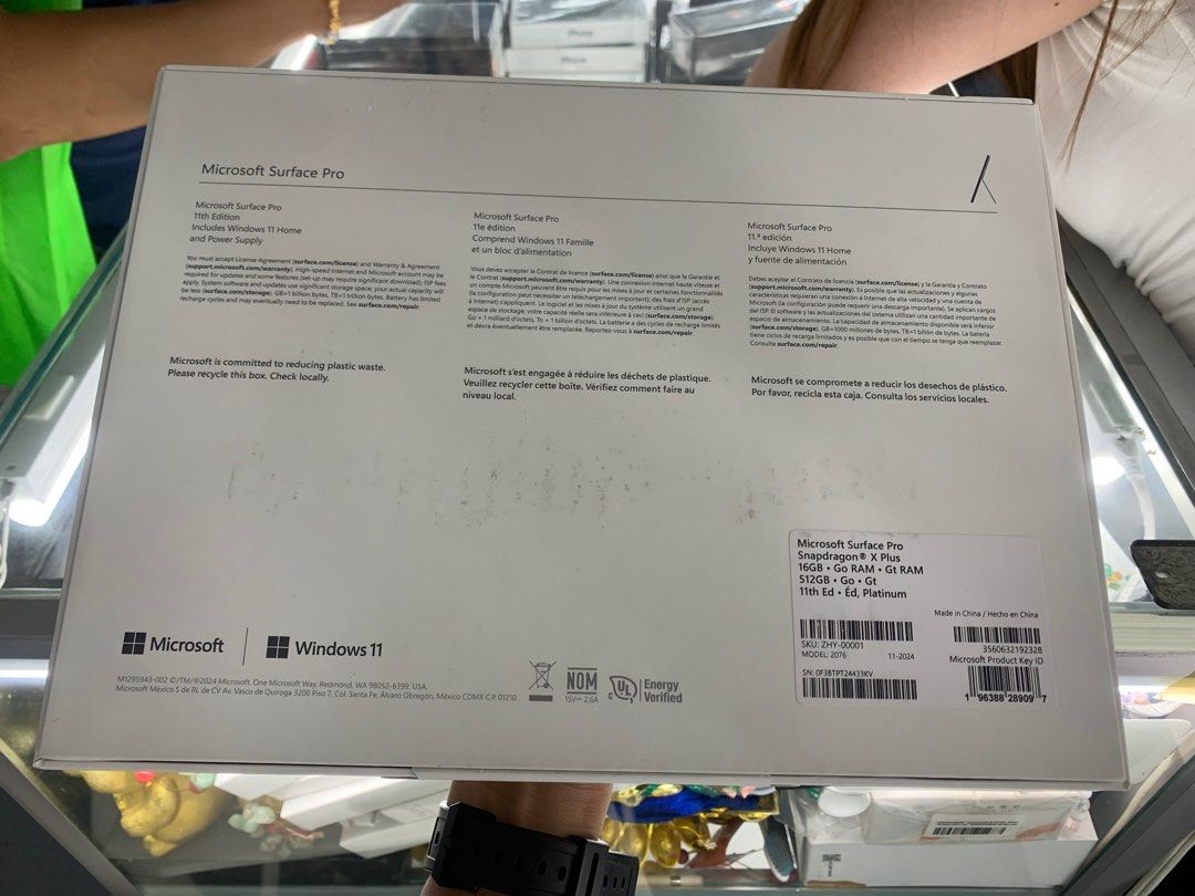 Microsoft Surface Pro 11th Edition X Plus 16/512gb Platinum (Category: Laptops & Notebooks) located in San Juan City. Submitted by rodelmarllemit (Listing ID 1359171056, Image 2). Description: Brand new Microsoft Surface Pro 11th Edition Snapdragon® X Plus 16GB • Go RAM • Gt RAM 512GB • Go • Gt Color: Platinum Facebook Page: •Helu’s Gadgets Mode of Payment: •Cash •Bank Transfer •GCash & Pamaya Installment: •Credit Card •Ggives •Cash on Delivery •