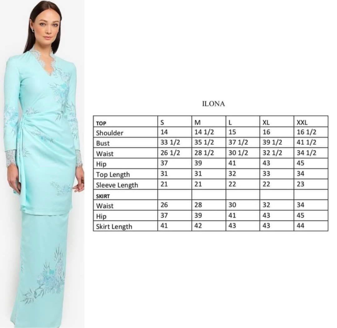NH by Nurita Harith (Category: Baju Kurung & sets) located in Singapore. Submitted by limitedprelovedbyk (Listing ID 1359215534, Image 2). Description: IIona kurung modern. Condition 9/10 Please take note 👇🏻 There is a missing button (last pic). It’s subtly hidden behind your hair or hijab, making the missing button on the baju kurung less noticeable. Bought for $254 at Zalora in 2019..