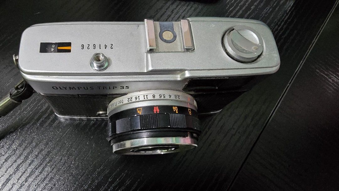 OLYMPUS TRIP 35 (Category: Cameras) located in Rizal. Submitted by pepperanne21 (Listing ID 1359186573, Image 3). Description: !PLEASE READ! ITEM LOCATION: RODRIGURZ, RIZAL -In good working condition -lens haven't been cleaned since I purchased it -selling as is -free ilford hp5 plus film.