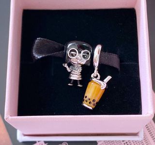 PANDORA EDNA AND BOOBA MILKTEA CHARM - 900 EACH