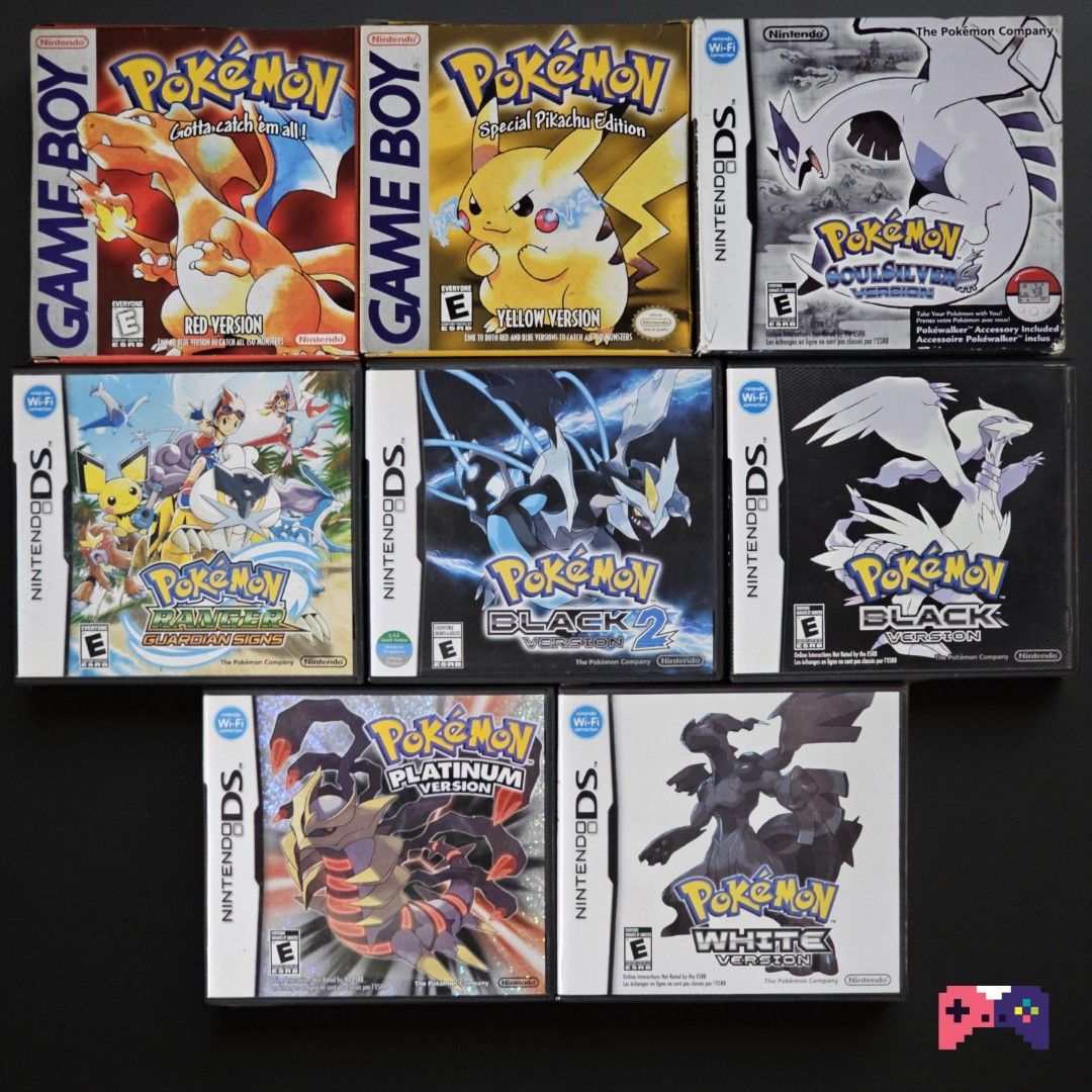 Pokemon Games for GBC and DS (Category: Nintendo) located in Paranaque City. Submitted by john020497 (Listing ID 1358776496, Image 1). Description: Pokemon Red - 15k Pokemon Yellow - 15k Pokemon Soulsilver Pokewalker Edition - 18k Pokemon White (Sealed) - 9k Pokemon Black - 4.5k Pokemon Platinum - 9k Pokemon Black Version 2 - 7k Pokemon Ranger Guardian Signs - 2.5k All games with complete manuals except for Pokemon Ranger and Black 2. Bacoor, Cav