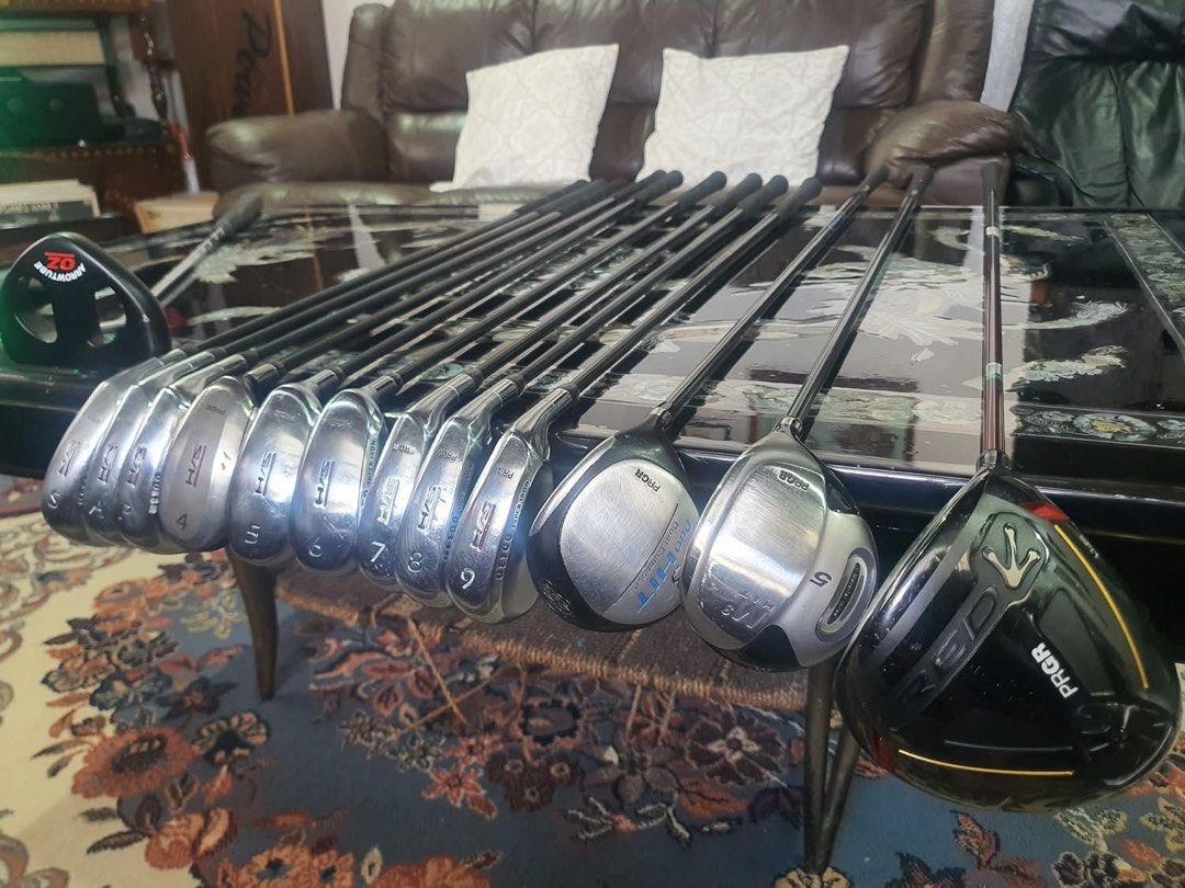 PRGR SET (Category: Golf) located in Paranaque City. Submitted by chips24 (Listing ID 1359250312, Image 1). Description: For Sale PRGR Set. *Prgr HS M35 flex graphite shaft irons. *Prgr 3&5 woods *Prgr Red 11.5° driver *Arrowtube mallet putter bag inlcuded for only 19.9k pick up Bf paranaque free shipping within MM..