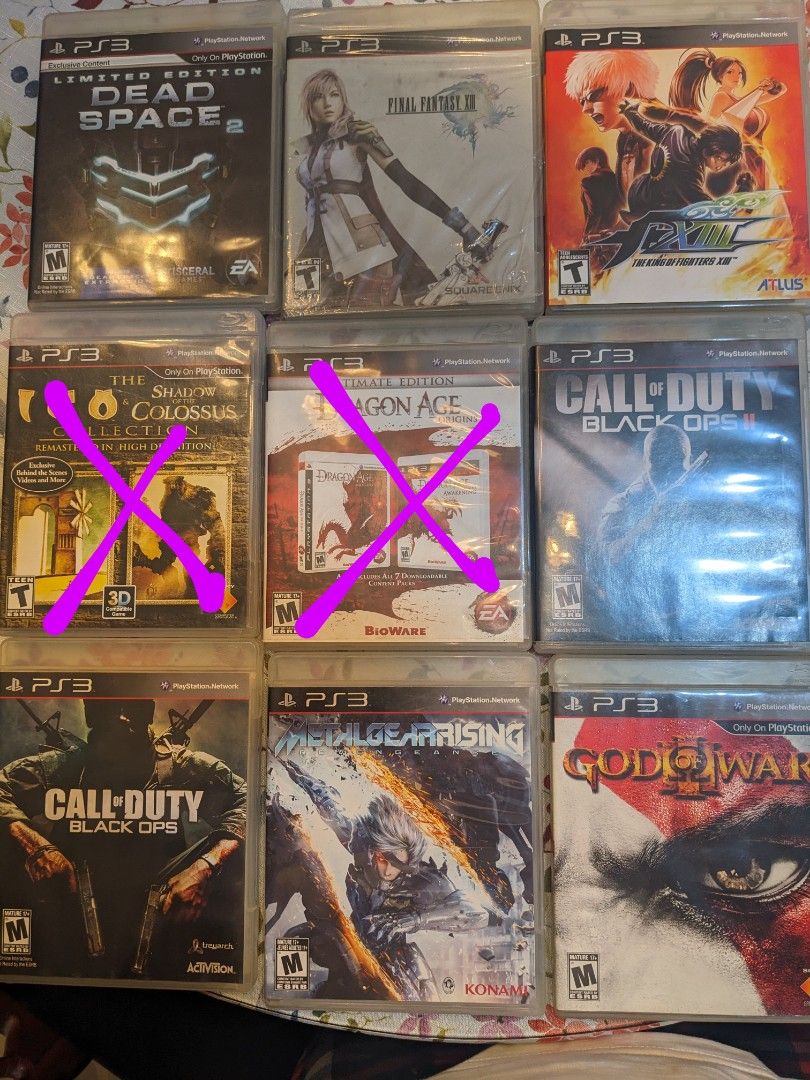 Ps3 games R1. (Category: PlayStation) located in Marikina City. Submitted by tenshin101 (Listing ID 1358133939, Image 2). Description: 500 each, deadspace 2 black ops 1 black ops 2 God of war 3 MGS rising ico collection. SOLD dragons age origins ultimate Ed. SOLD ffxiii kofxiii payment thru Gcash..