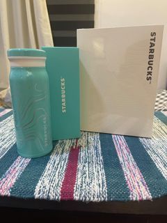Starbucks 2025 Planner and Turquoise Tumbler set