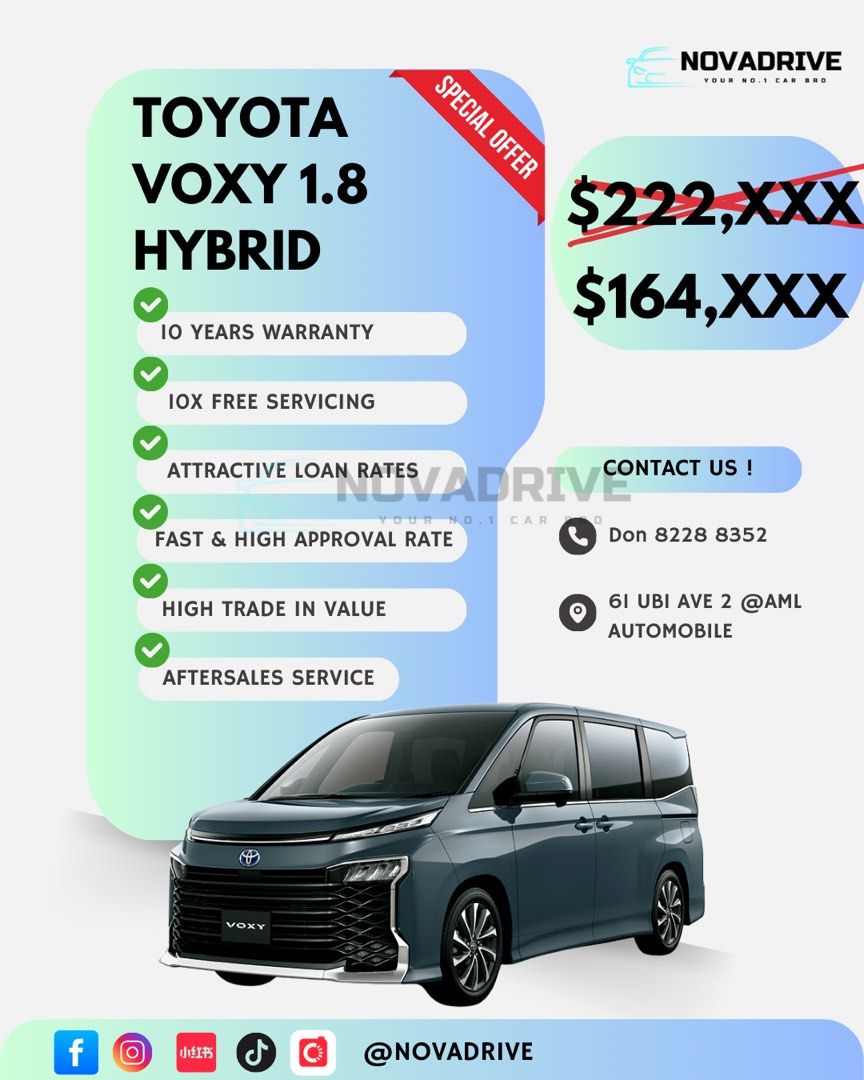 Toyota Voxy 1.8 Hybrid (2024 BRAND NEW)62872683623939111