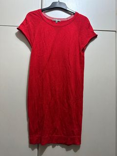 Uniqlo優衣庫紅色針織中長裙64244116264833110