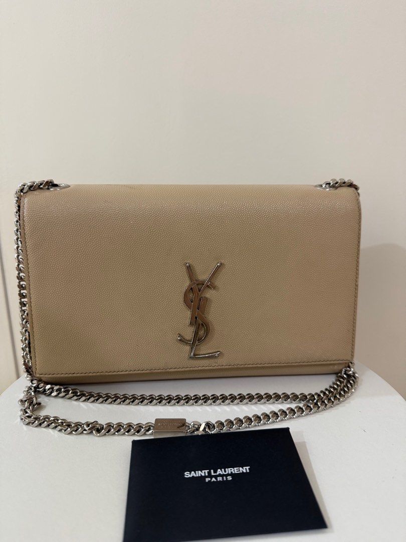 YSL Kate Medium Beige (Category: Luxury Bags & Wallets) located in Bulacan. Submitted by tmluxee (Listing ID 1359282820, Image 1). Description: my rubs and dirt overall good condition.